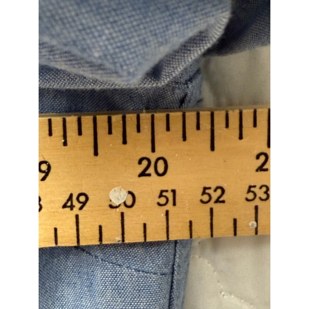 J. McLaughlin Long Sleeve‎ Button Down Demin Shirt Size Medium - Picture 6 of 7